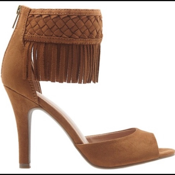 Lane Bryant Shoes - Lane Bryant Faux Suede Shingle Heels - 11W